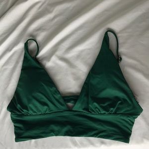 Green bathing suit top